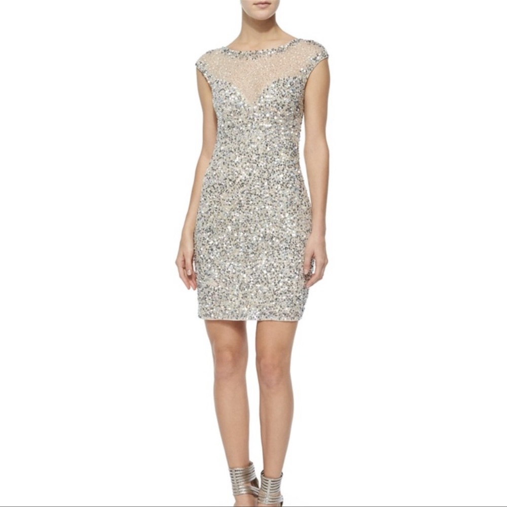 Parker Black Montclair Beaded Dress